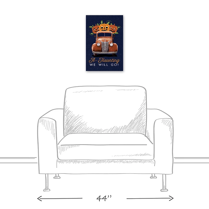 A-Haunting We Will Go! Canvas Wall Art