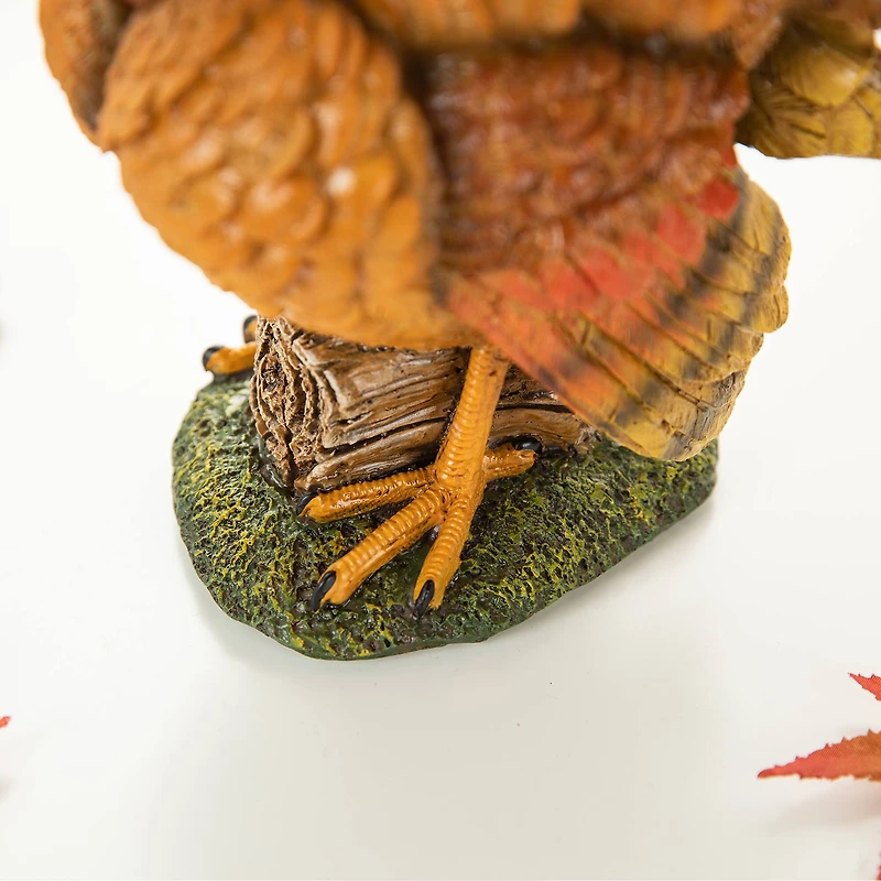 Glitzhome® 9.5" Thanksgiving Resin Turkey Table Décor