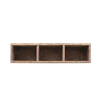 Hello Honey® 20" Reclaimed Wood 3-Section Wall Container
