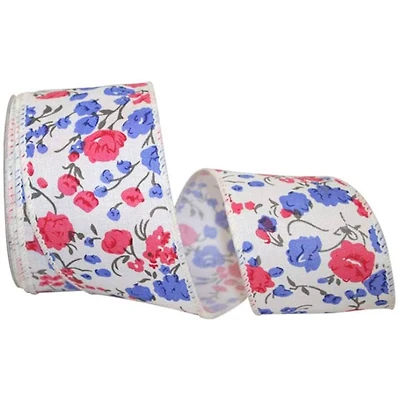 Reliant 2.5'' x 10yd. Wired Rose Garden Ribbon