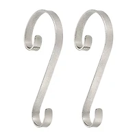 Haute Decor Stocking Scrolls® Glimmer Silver Stocking Holders
