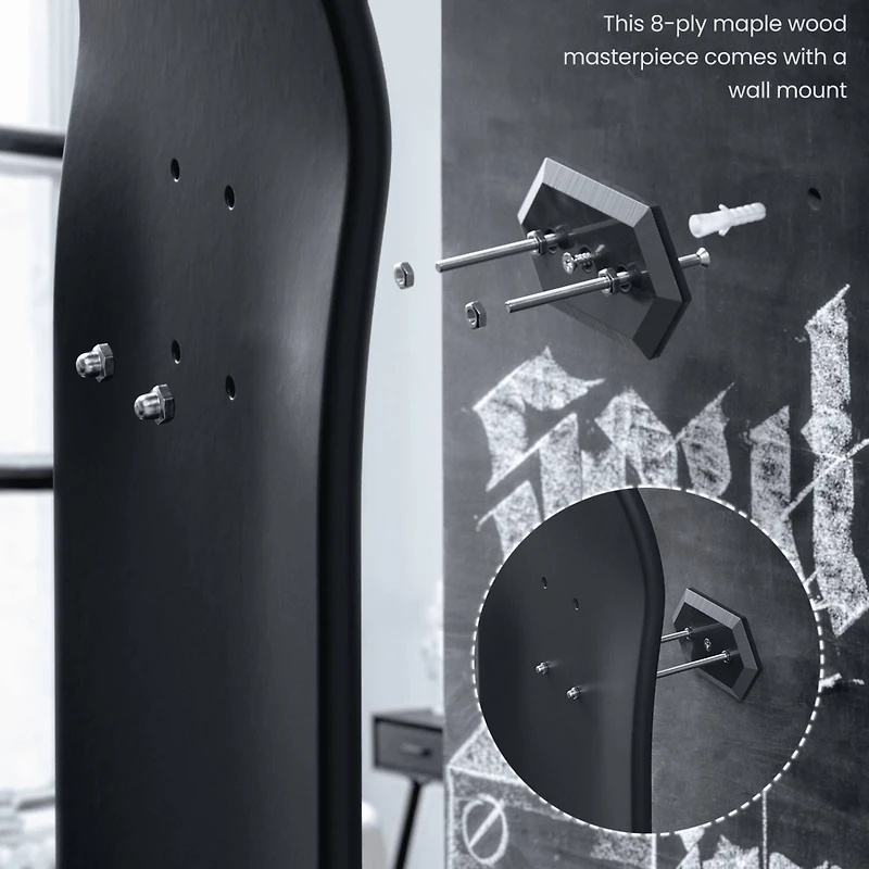 Arteza 14 Piece Skateboard Wall Art Kit