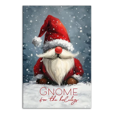 Gnome Santa 11" x 14" Canvas Wall Art