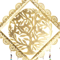 29" Gold Metal Tree Eclectic Windchime