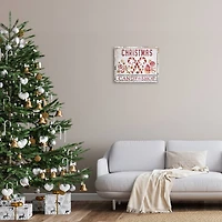 Stupell Industries Candy Shop Christmas Canvas Wall Art