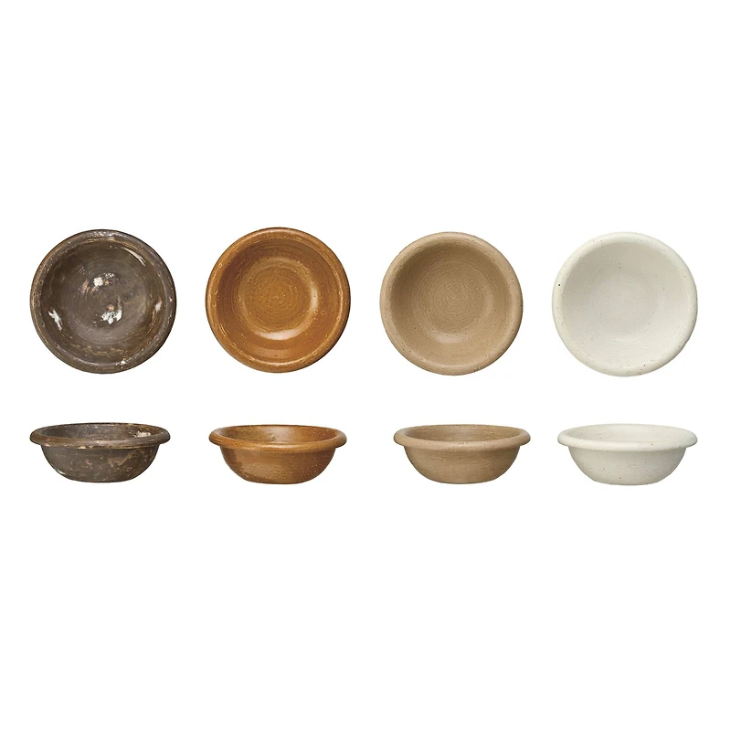 Hello Honey® 5" Earthen Hues Stoneware Bowl Set