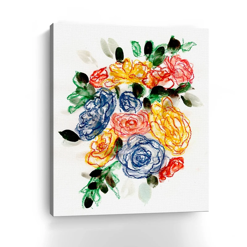 Chalky Blue Yellow II Canvas Giclee