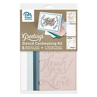 PA Paper™ Accents Greetings Cardmaking Kit with Stencils