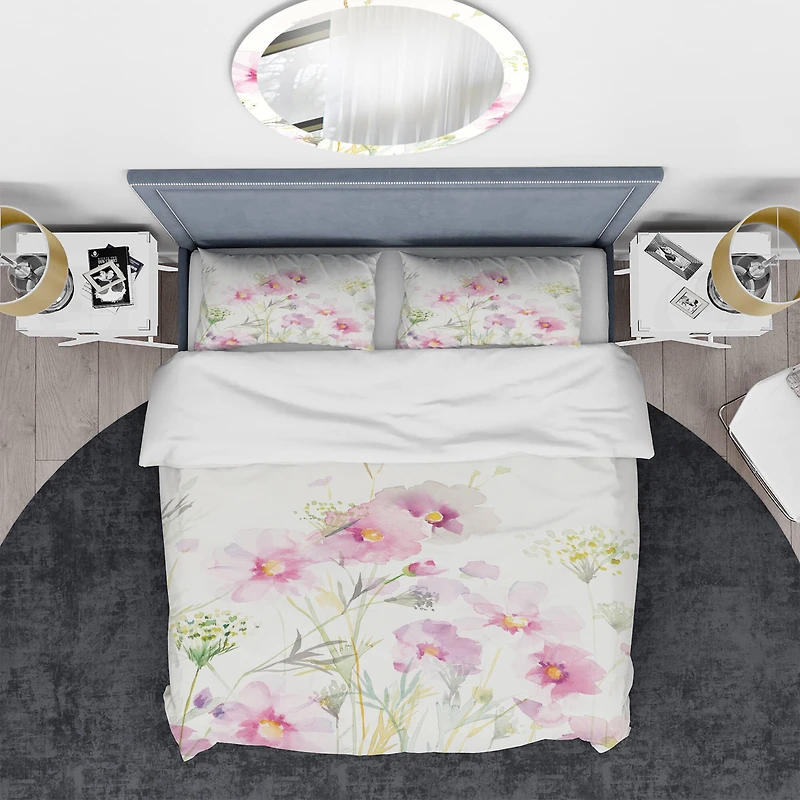 Designart 'Shabby Flower IV' Shabby Bedding Set