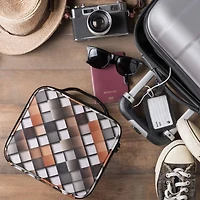 NEX™ Black Adjustable Waterproof Travel Makeup Bag with Dividers