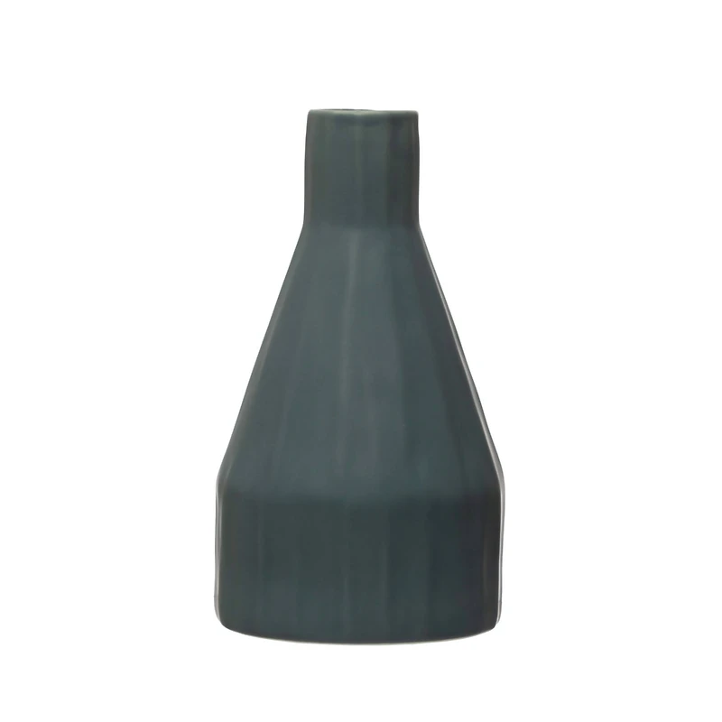 Hello Honey® 9" Slate Blue Ceramic Vase
