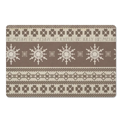 Designs Direct Christmas Neutral Sweater 27" x 18" Floor Mat