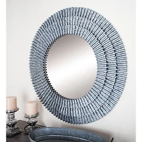 37'' Gray Farmhouse Metal Wall Mirror