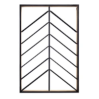 Wood & Metal Wall Mounted Wine Rack