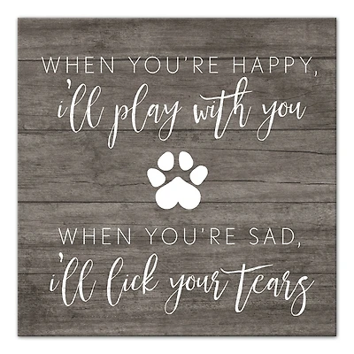 I'll Lick Your Tears Canvas Wall Art