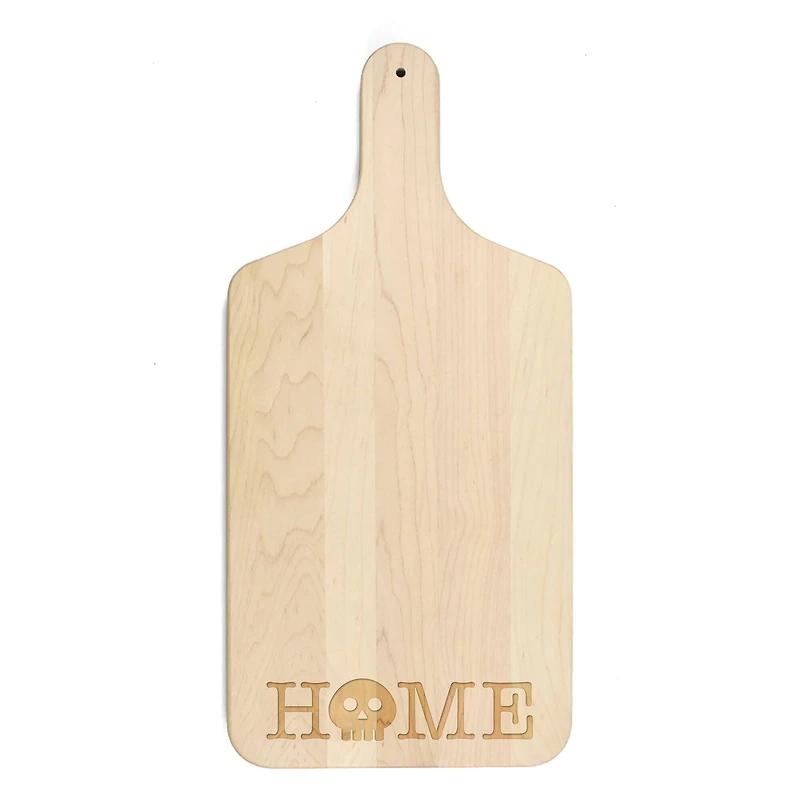 17" Home Skull Maple Paddle Cutting Board