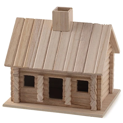 9" Log Cabin Birdhouse by Make Market®