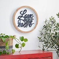 White Metal Farmhouse Wall Decor 17" x 17" x 2"