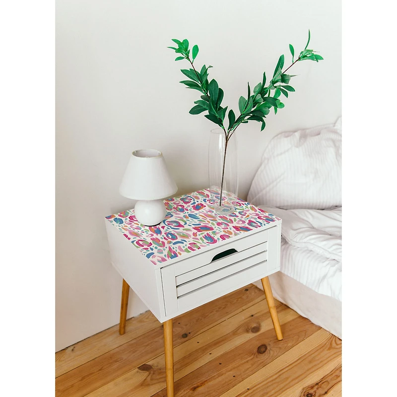 RoomMates Red Multi Brushstroke Leopard Peel & Stick Wallpaper