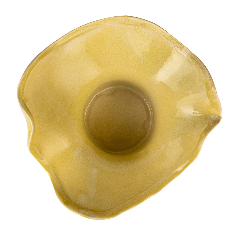 Hello Honey® 6.75" Yellow Sunbeam Stoneware Planter Bowl