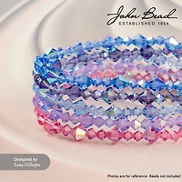John Bead PRECIOSA 4mm Czech Crystal Bicone Beads