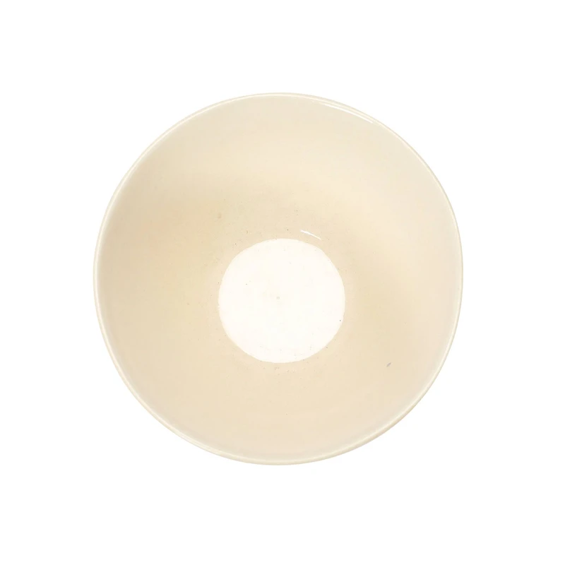 Hello Honey® 5" Cream & Green Reactive Crackle Glaze Debossed Stoneware Bowl Set