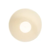 Hello Honey® 5" Cream & Green Reactive Crackle Glaze Debossed Stoneware Bowl Set