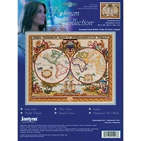 Janlynn® Platinum Collection™ Olde World Map Counted Cross Stitch Kit