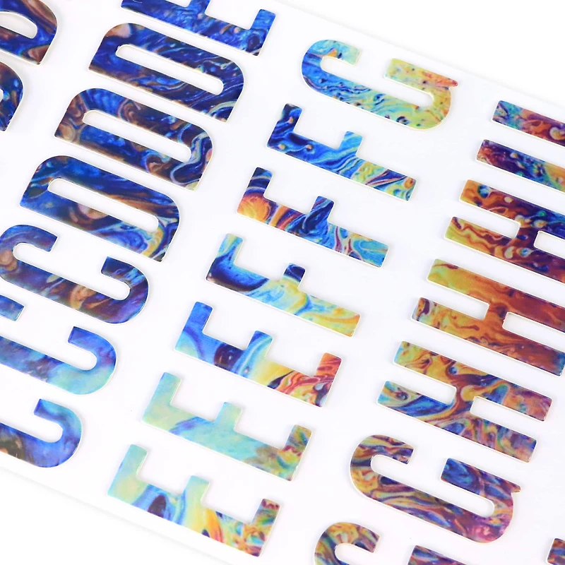 Oil Slick Chipboard Stickers by Recollections™