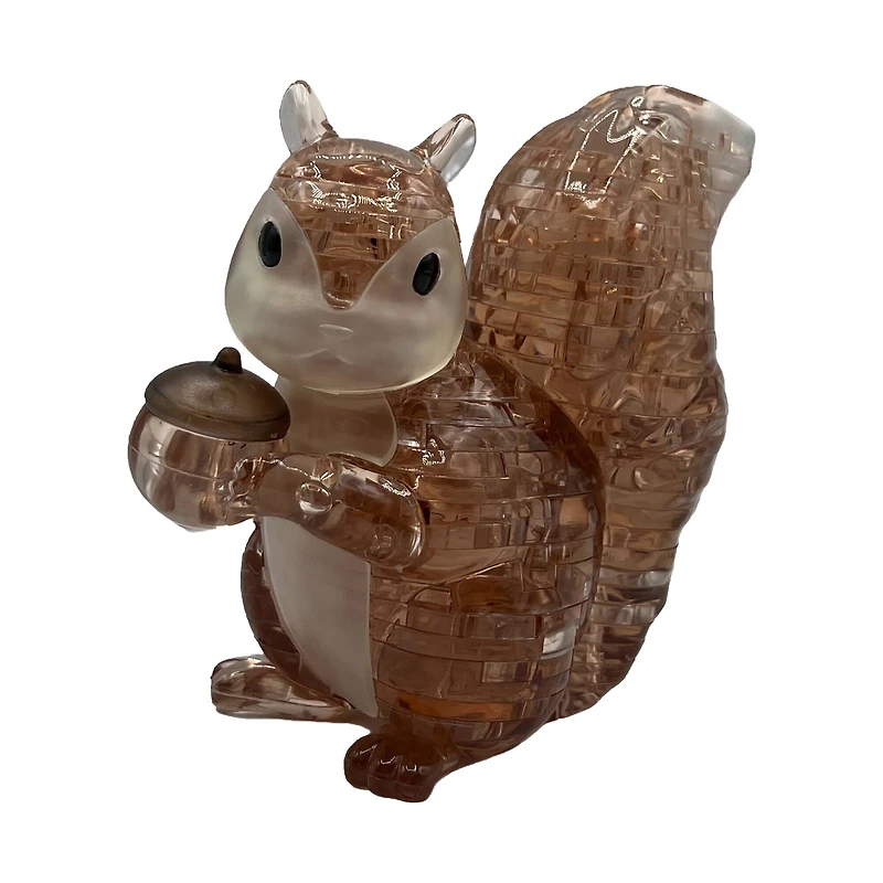 3D Crystal Puzzle - Squirrel (Brown): 55 Pcs