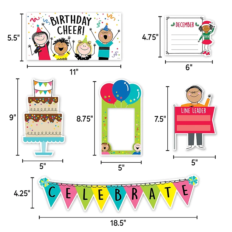 Creative Teaching Press® Stick Kids® Curated Classroom Decal Set