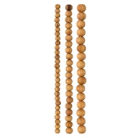 12 Pack: Natural Wooden Round Beads by Bead Landing™