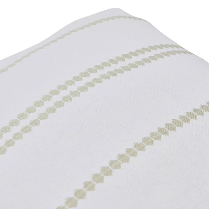 Hello Honey® Square Embroidered Multistripe Cotton Pillow Cover