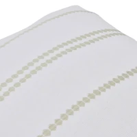 Hello Honey® Square Embroidered Multistripe Cotton Pillow Cover