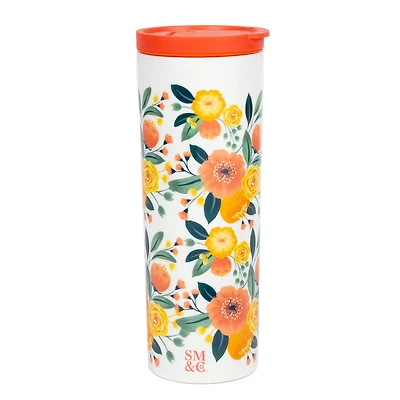 Steel Mill & Co.® Orange Floral Thermal Mug