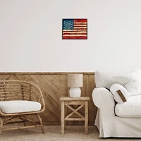 Stupell Industries United We Stand Independence Day Festive American Flag Framed Giclee Art
