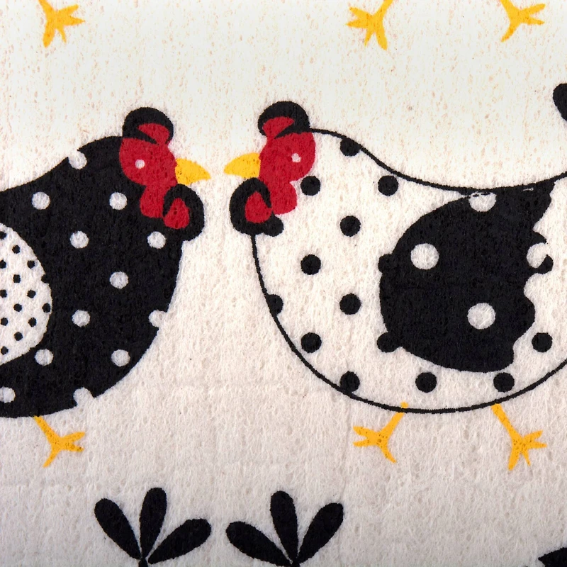 DII® Chickens Swedish Dishcloth, 3ct.