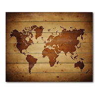 Designart - Ancient Map of The World VI