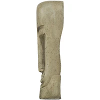 37" Gray Face Totem Sculpture