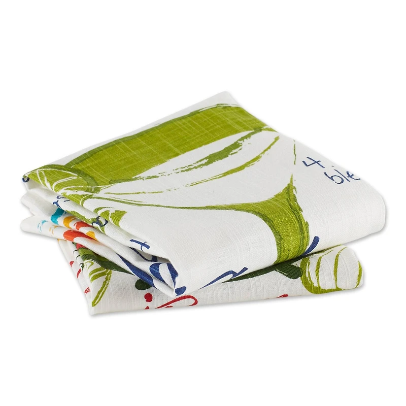 DII® Verano de Fiesta Recipe Dishtowel Set