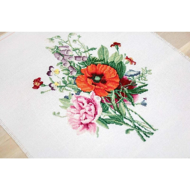 Luca-S Bouquet of Flowers Counted Cross Stitch Kit