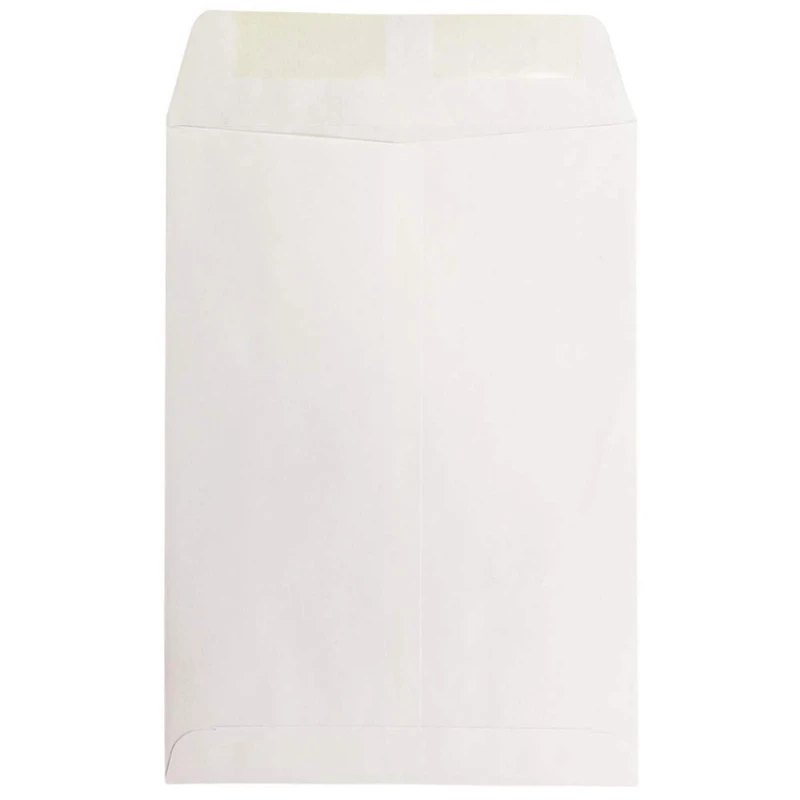 JAM Paper 7.5" x 10.5" White Open End Catalog Commercial Envelopes
