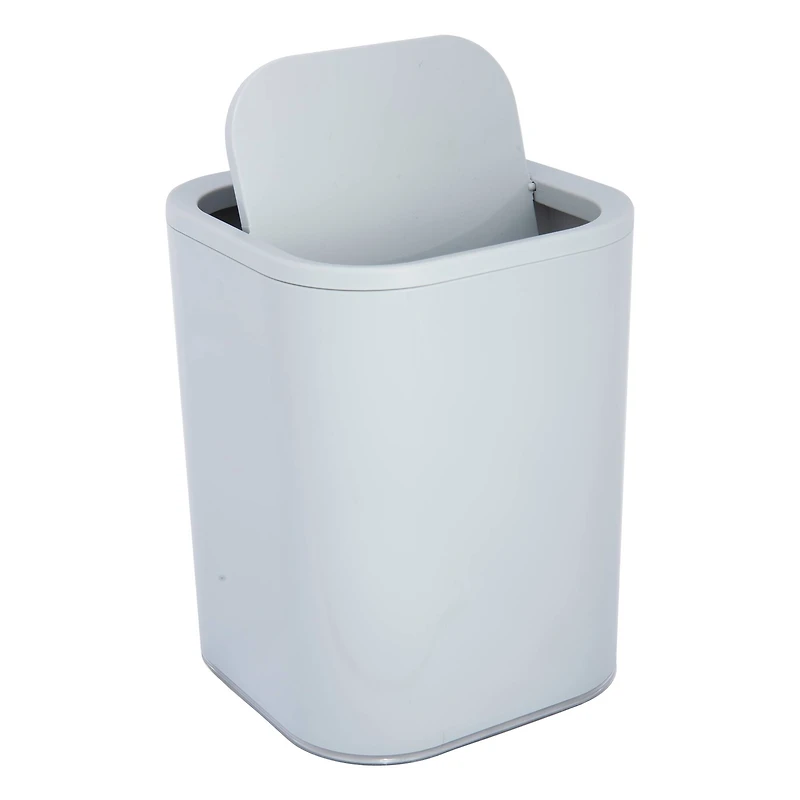 Bath Bliss Gray Acrylic 8L Waste Bin