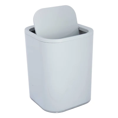 Bath Bliss Gray Acrylic 8L Waste Bin