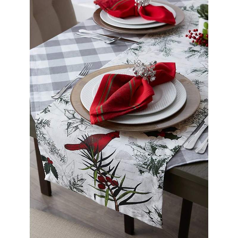 DII® 72'' Holiday Botanical Printed Table Runner