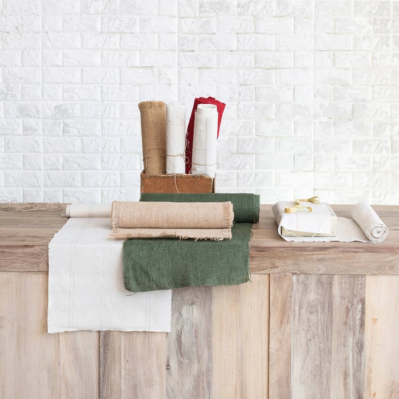 Hello Honey® 6yd. Red Woven Torn Jute Fabric Roll