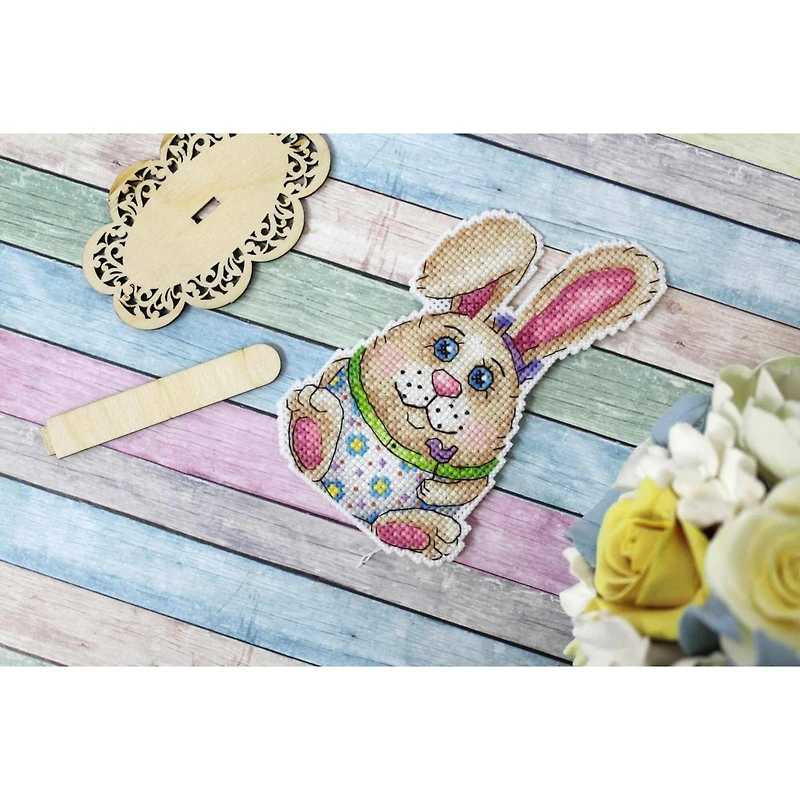 MP Studia Easter Rabbit Plastic Canvas Counted Cross Stitch Kit