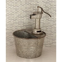 Grey Iron Farmhouse Fountain, 18" x 15" x 17"