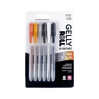 Gelly Roll® Retractable Medium 6 Piece Metal Effects Gel Pen Set