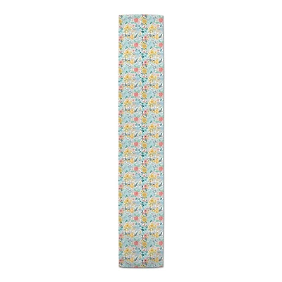 Bright Cute Florals Outdoor Table Runner